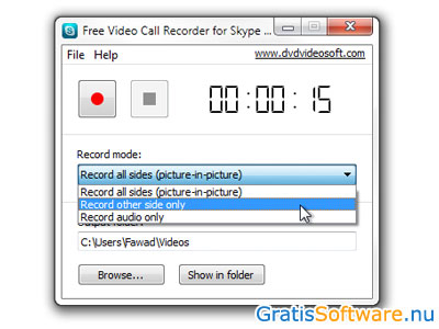 how to skype video call recorder
